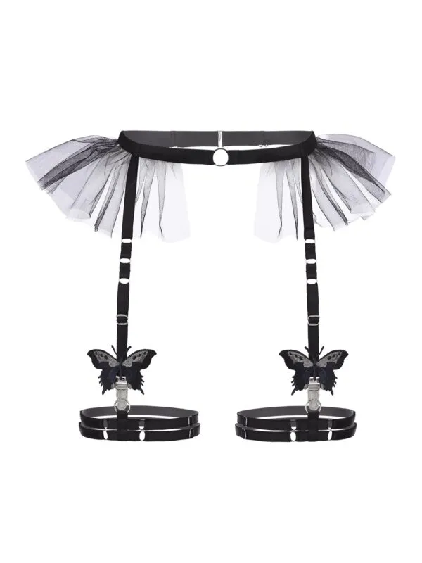 Butterfly grey пояс с гартерами
