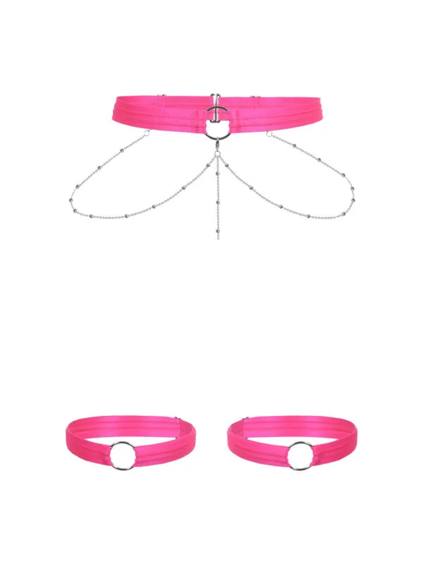 Tutti-frutti pink пояс с гартерами