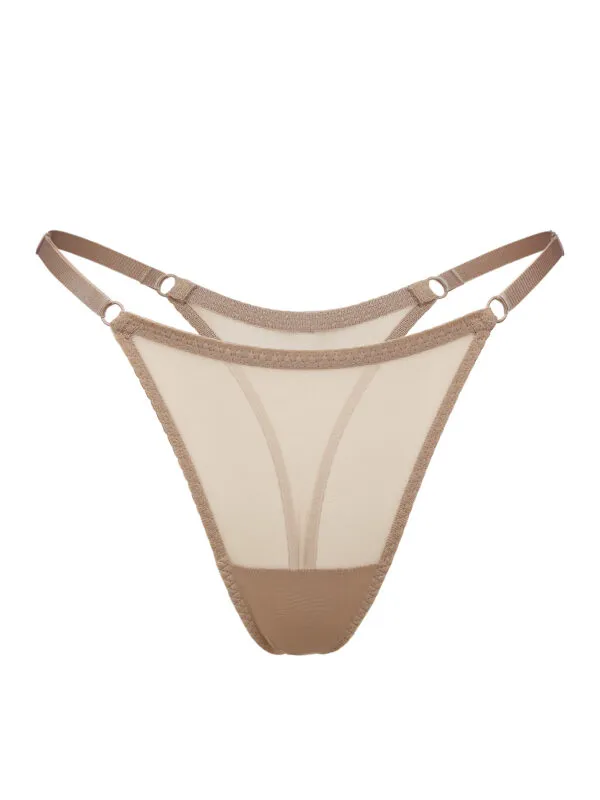 Siana beige стринги на регуляции