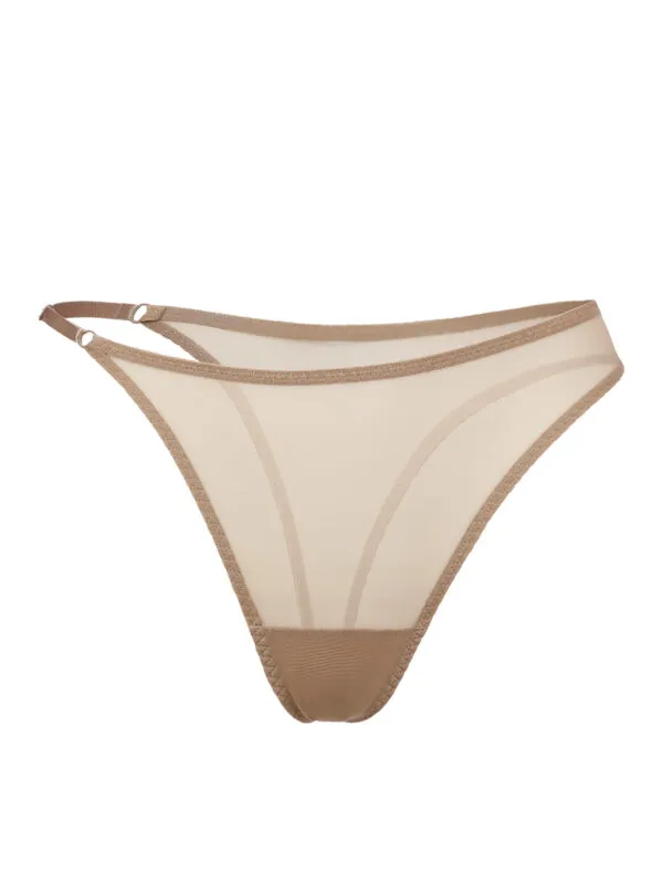 Siana beige ассиметричные стринги