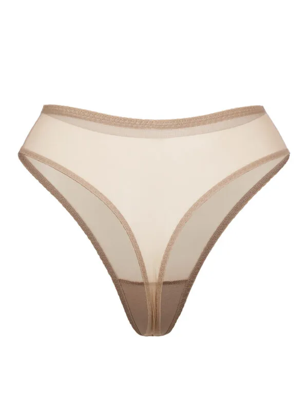 Siana beige высокие стринги