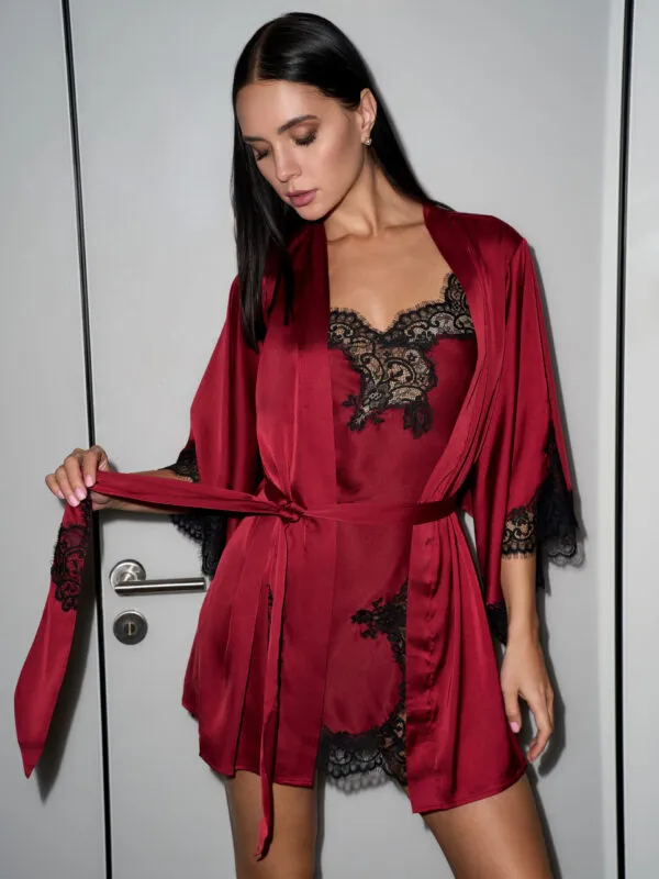 Esmeralda bordo халатик